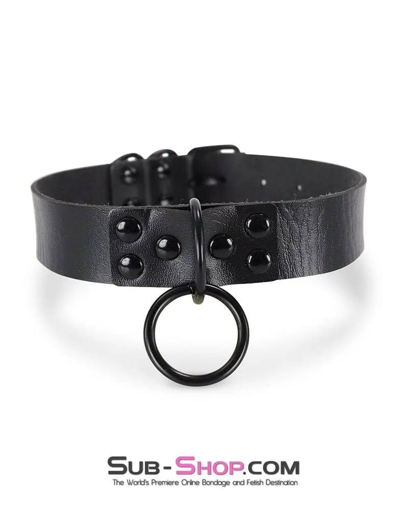 0863DL      Dark Restraint Gothic Bondage Choker