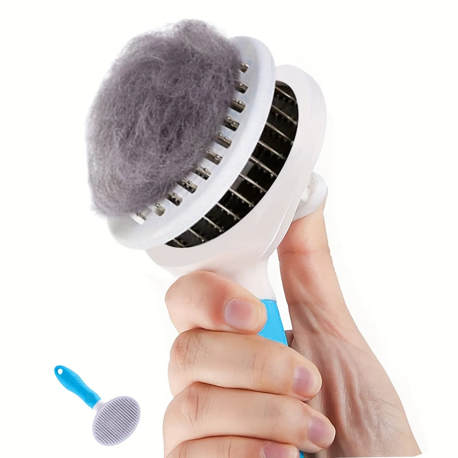 1pc Float Hair Removal Slicker Brush Effortlessly Remove Pet Hair