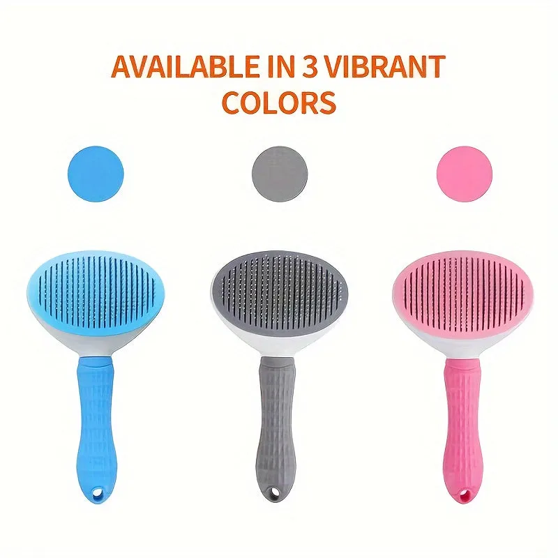 1pc Float Hair Removal Slicker Brush Effortlessly Remove Pet Hair