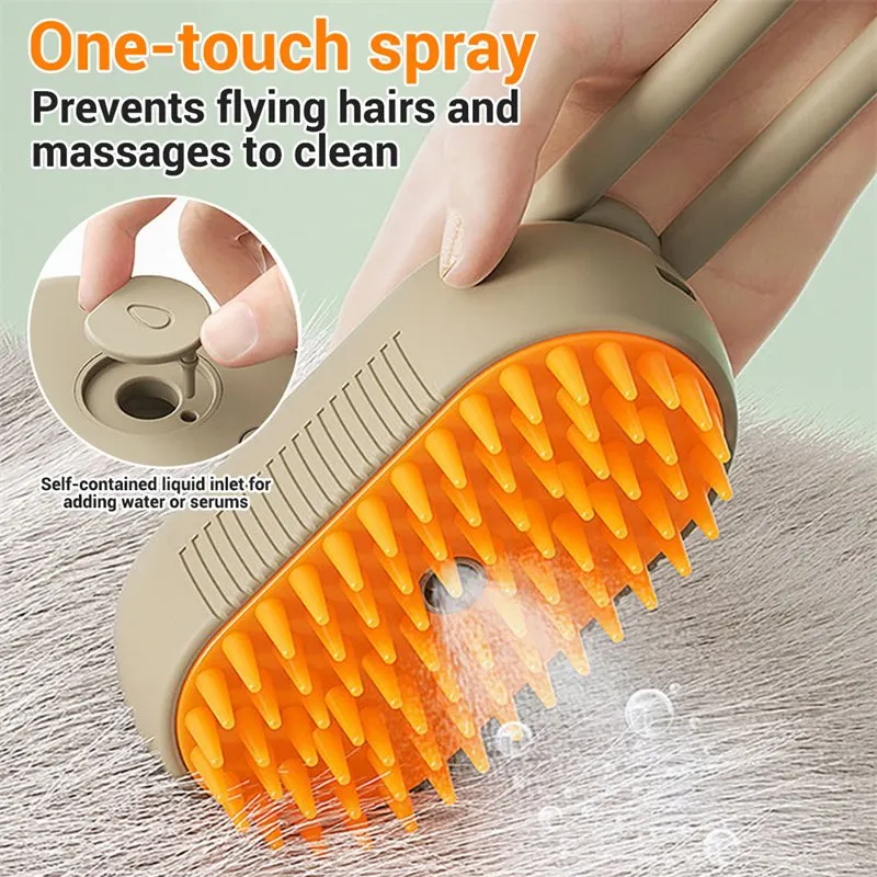 3 in 1 Pet Brush - Grooming Pet Brush For Removing Tangled & Loose Hair