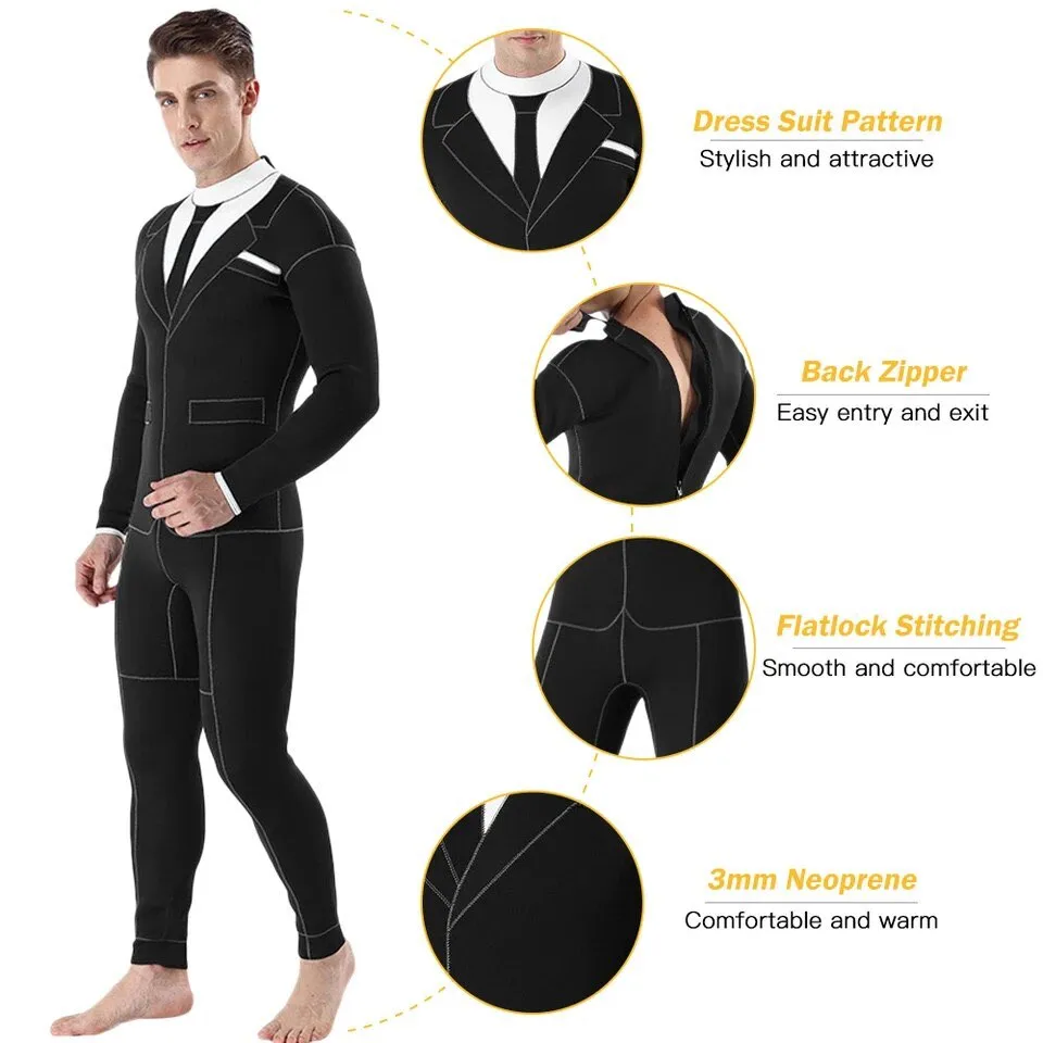 3mm Scuba Neoprene Suit: Wetsuit that looks like a suit