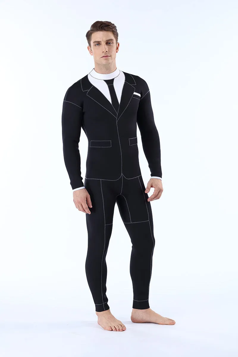 3mm Scuba Neoprene Suit: Wetsuit that looks like a suit