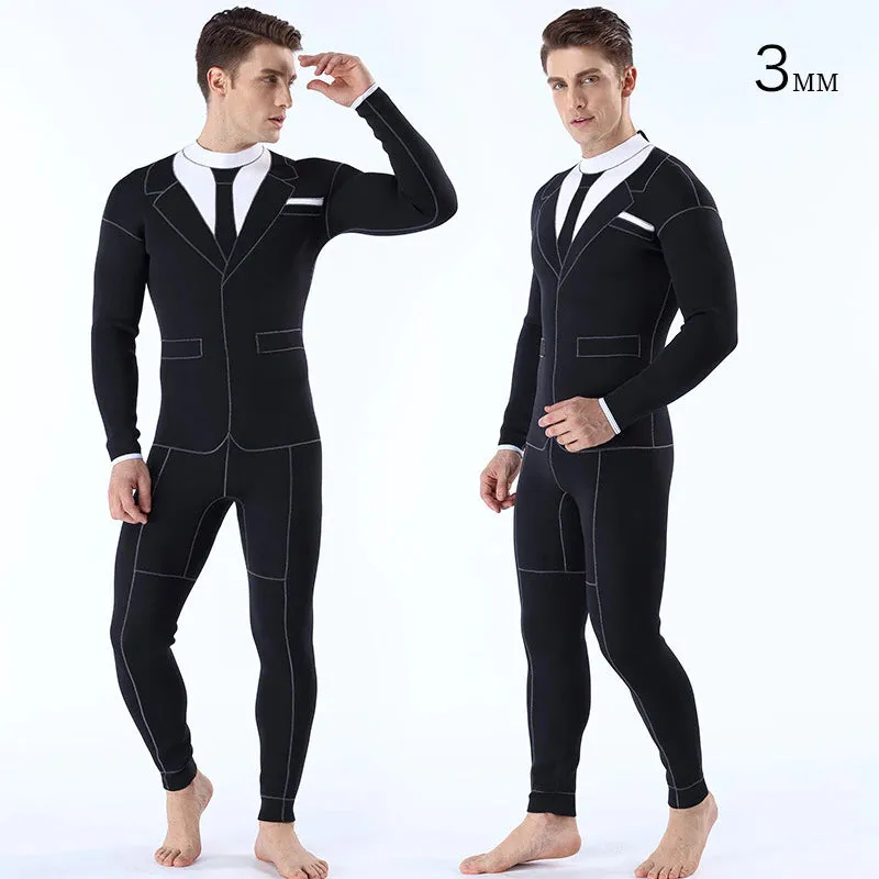 3mm Scuba Neoprene Suit: Wetsuit that looks like a suit