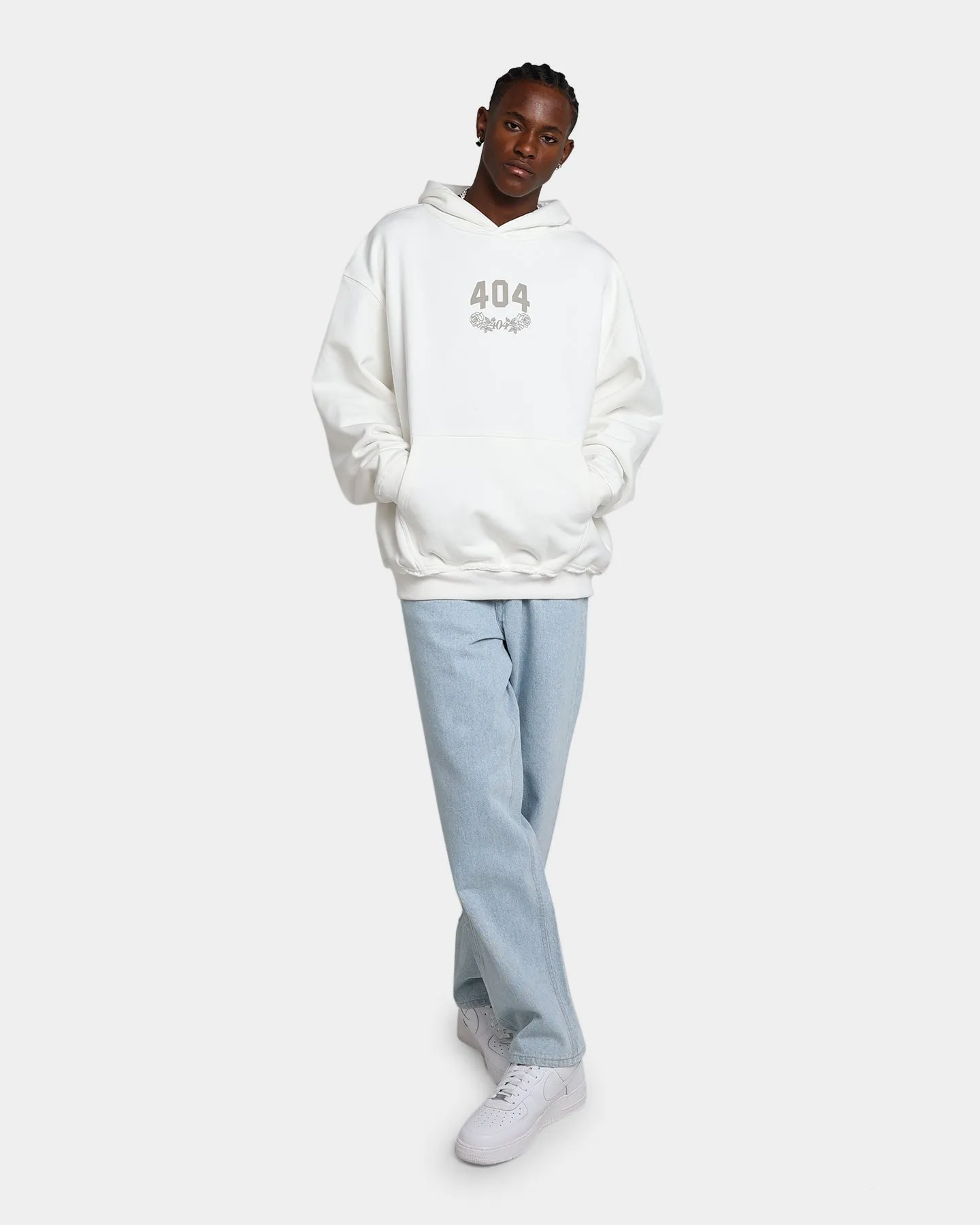 404 Flight Vintage Hoodie Off White