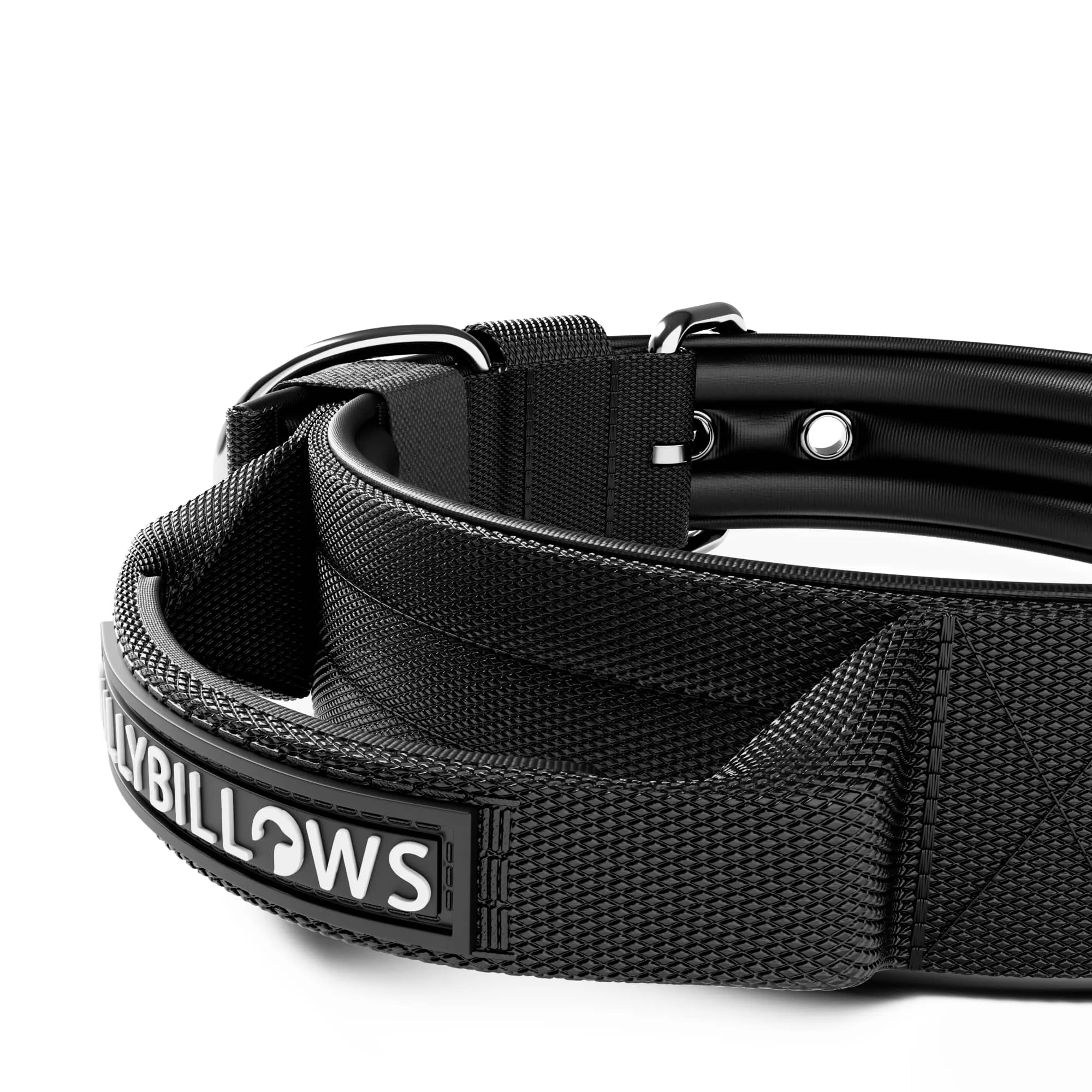 4cm Pin Buckle Collar | With Handle - Black