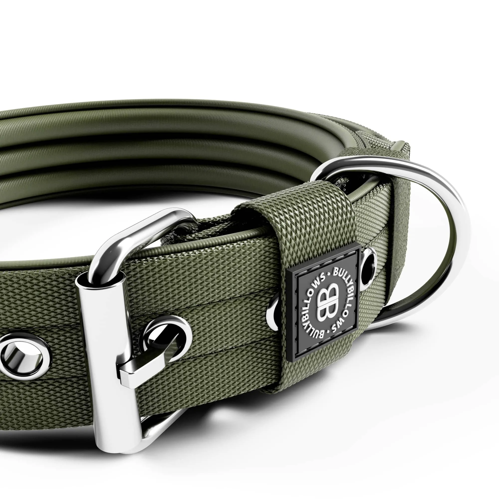 4cm Pin Buckle Collar | With Handle -  Khaki