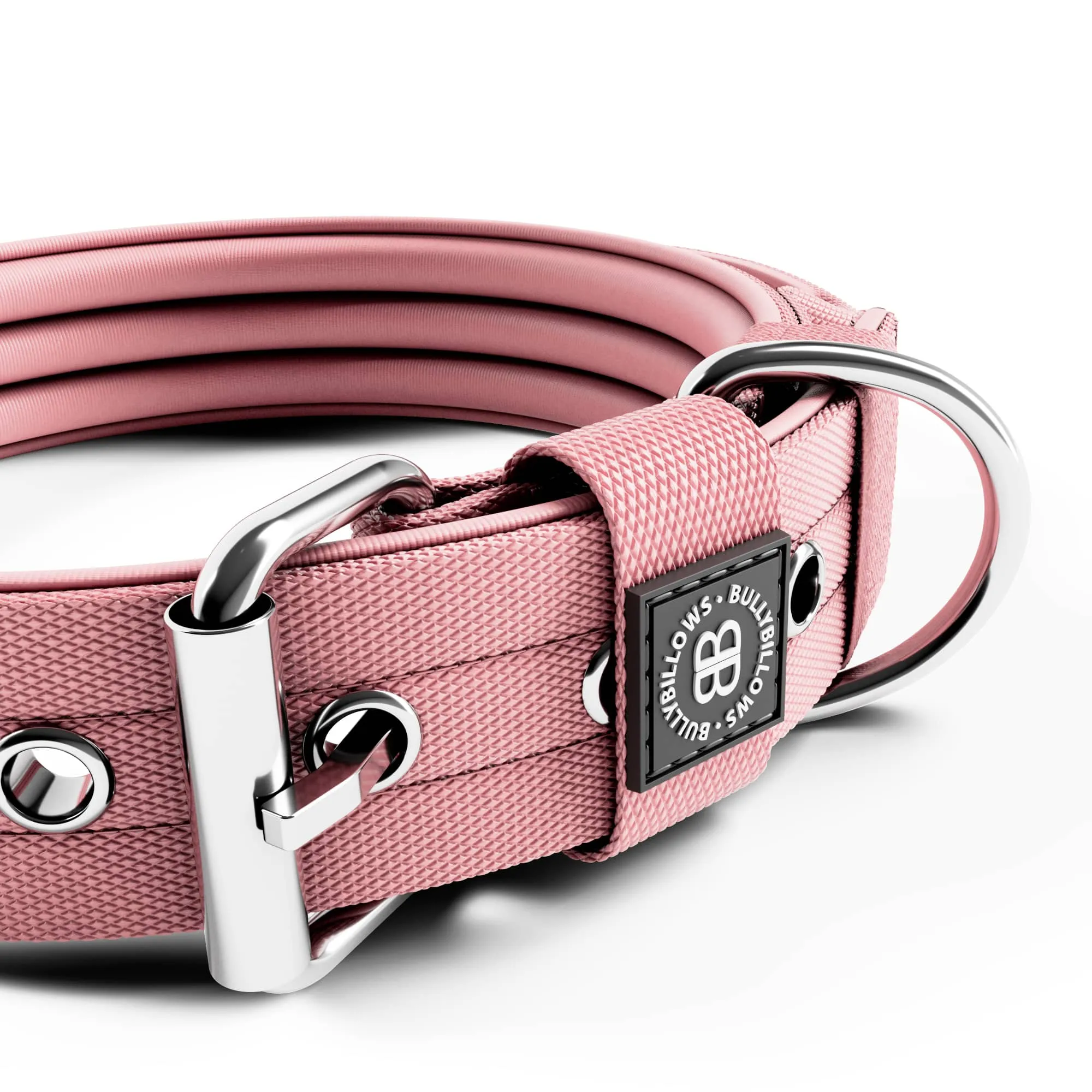 4cm Pin Buckle Collar | With Handle - Pink