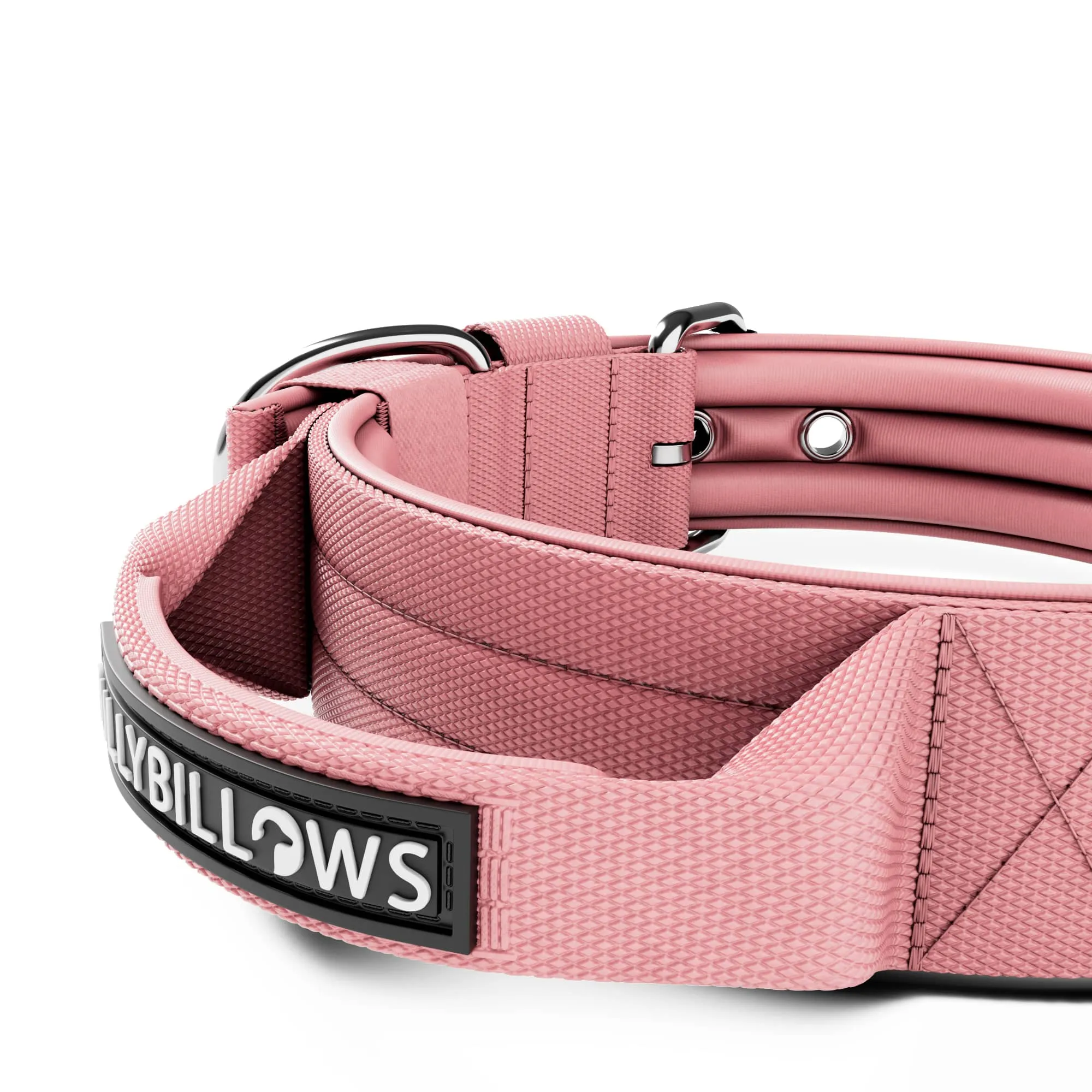 4cm Pin Buckle Collar | With Handle - Pink