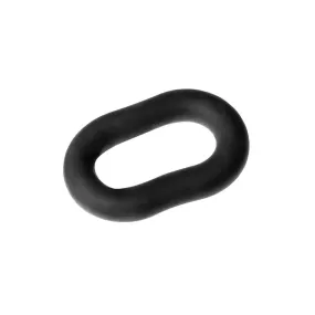 6-inch Perfect Fit Silicone Black Stretchy Cock Ring for Him