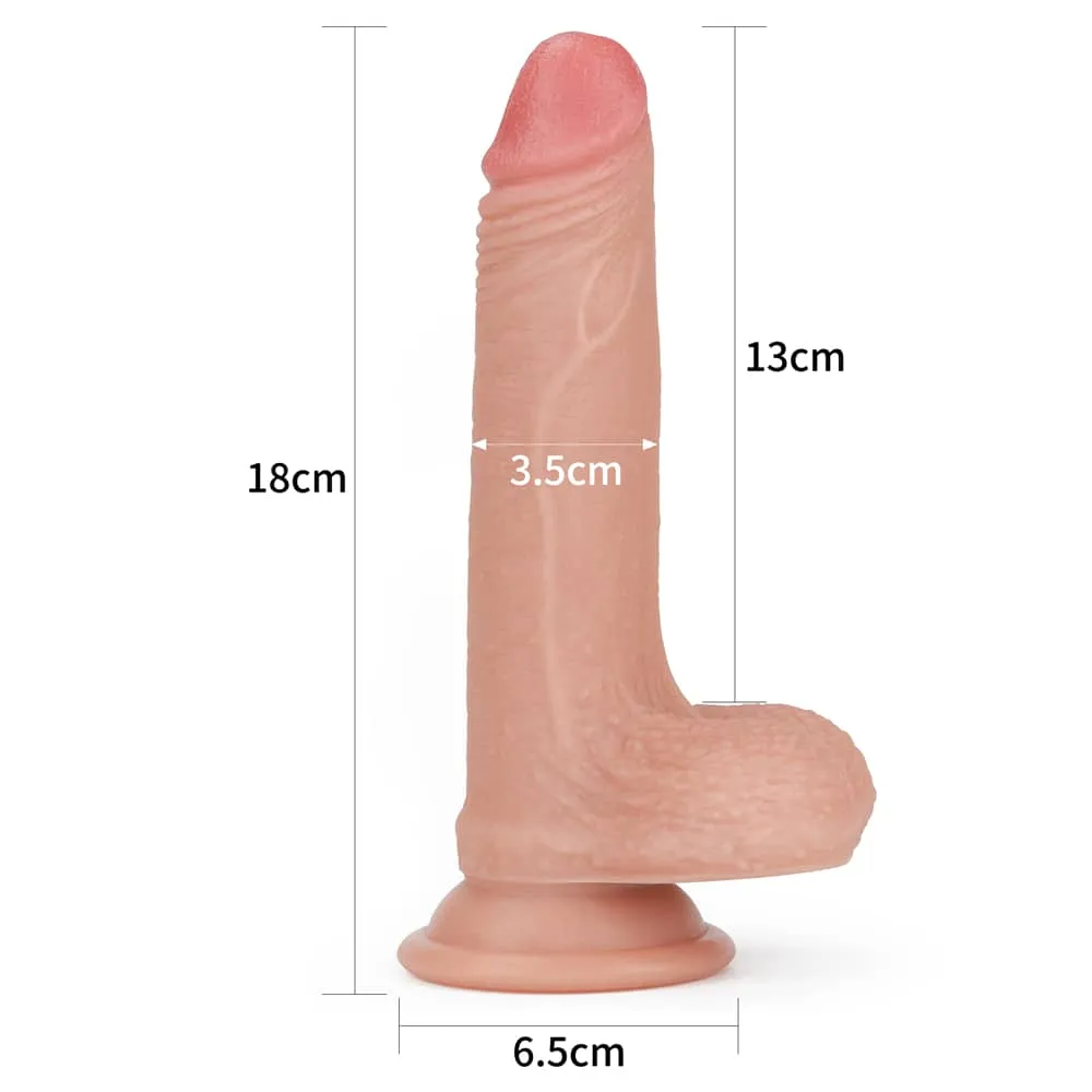 7'' Dual Density Platinum Silicone Cock Flesh