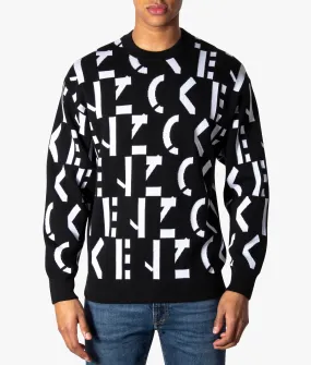 Abstract Monogram Jumper