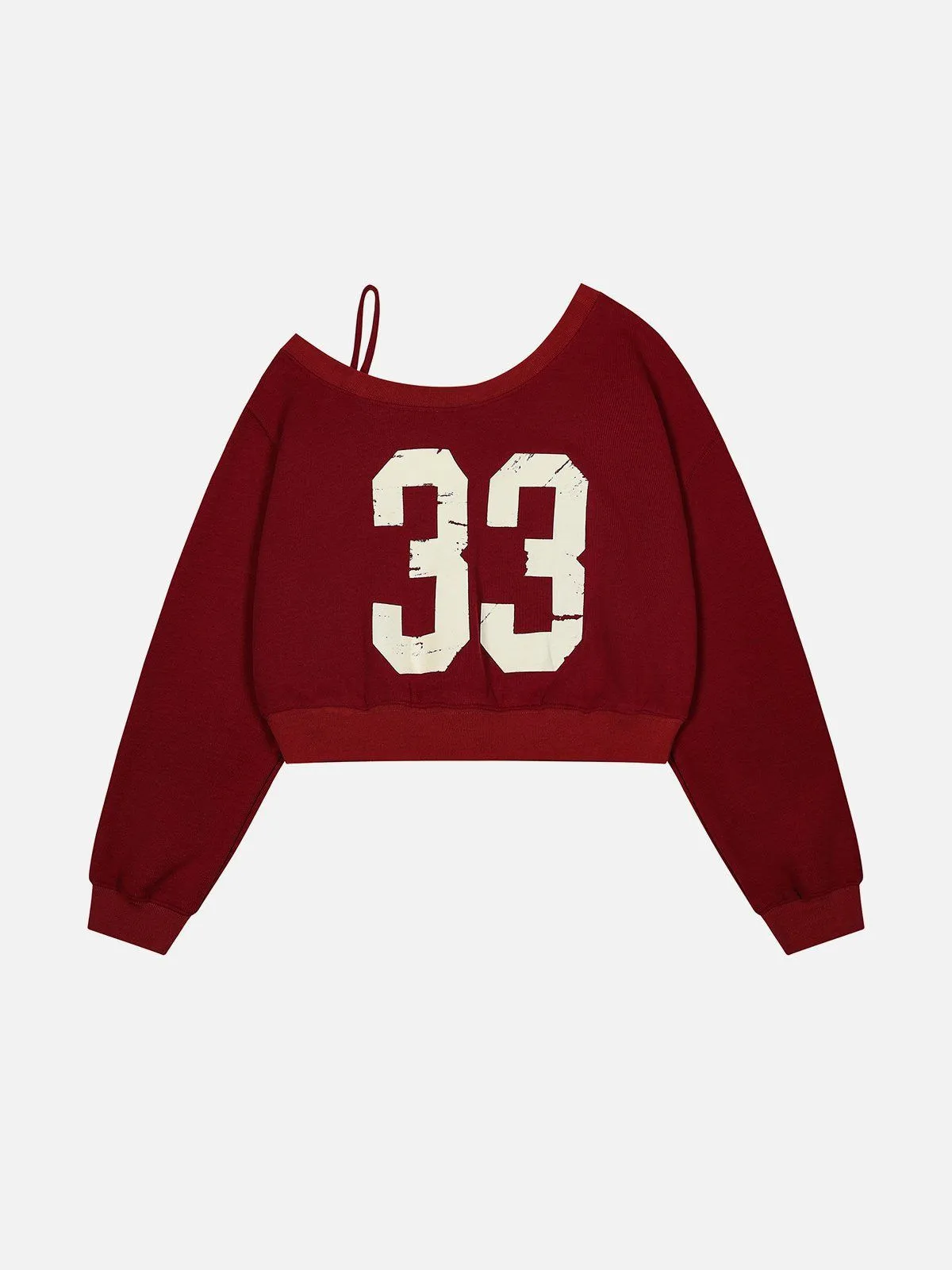 Aelfric Eden Number Print Cropped Sweatshirt