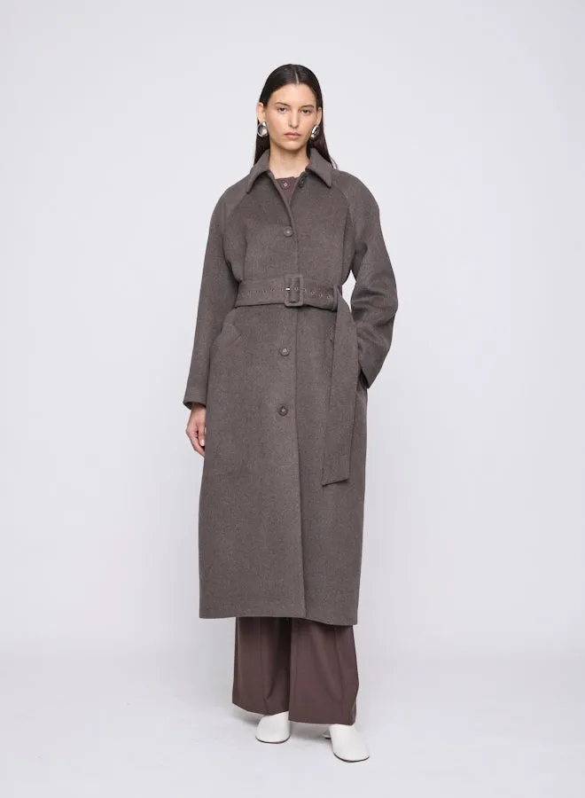 ALBA COAT (DARK CHOCOLATE)