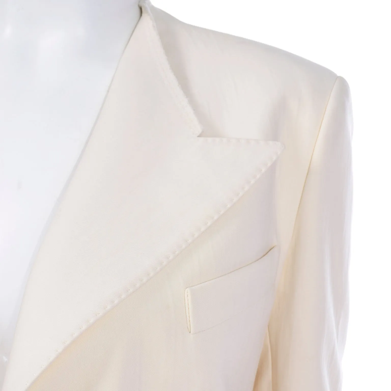 Alber Elbaz Lanvin Spring Summer 2015 Runway Cutaway Tuxedo Jacket