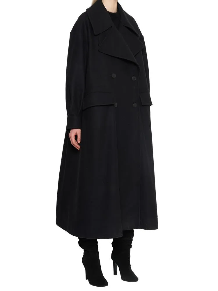 Alberta Ferretti Long Double Breasted Coat