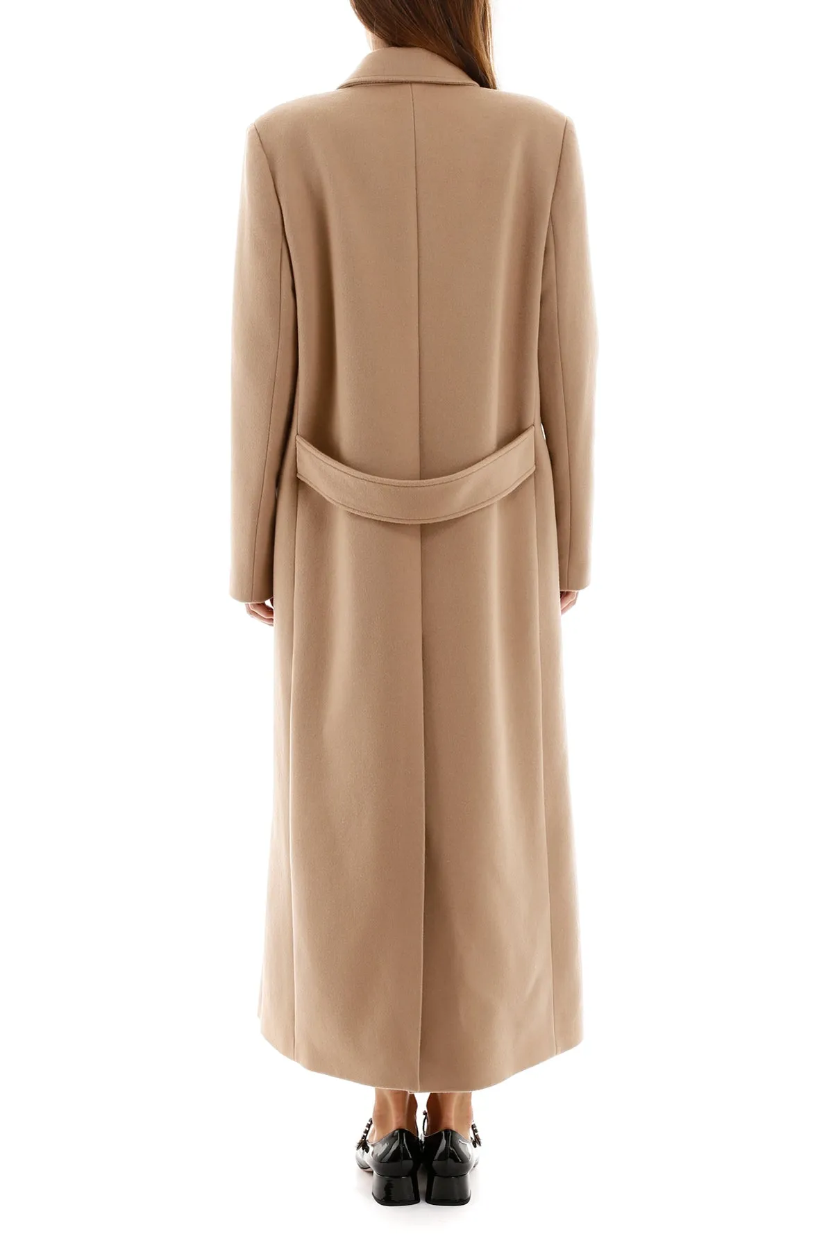 Alessandra Rich Double-Breasted Long-Line Coat