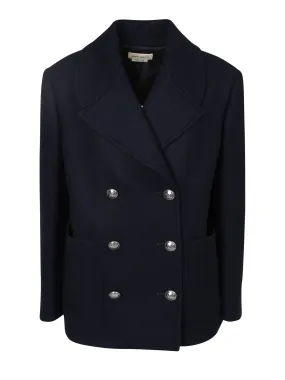 Alexander McQueen Long Sleeved Double Breasted Coat