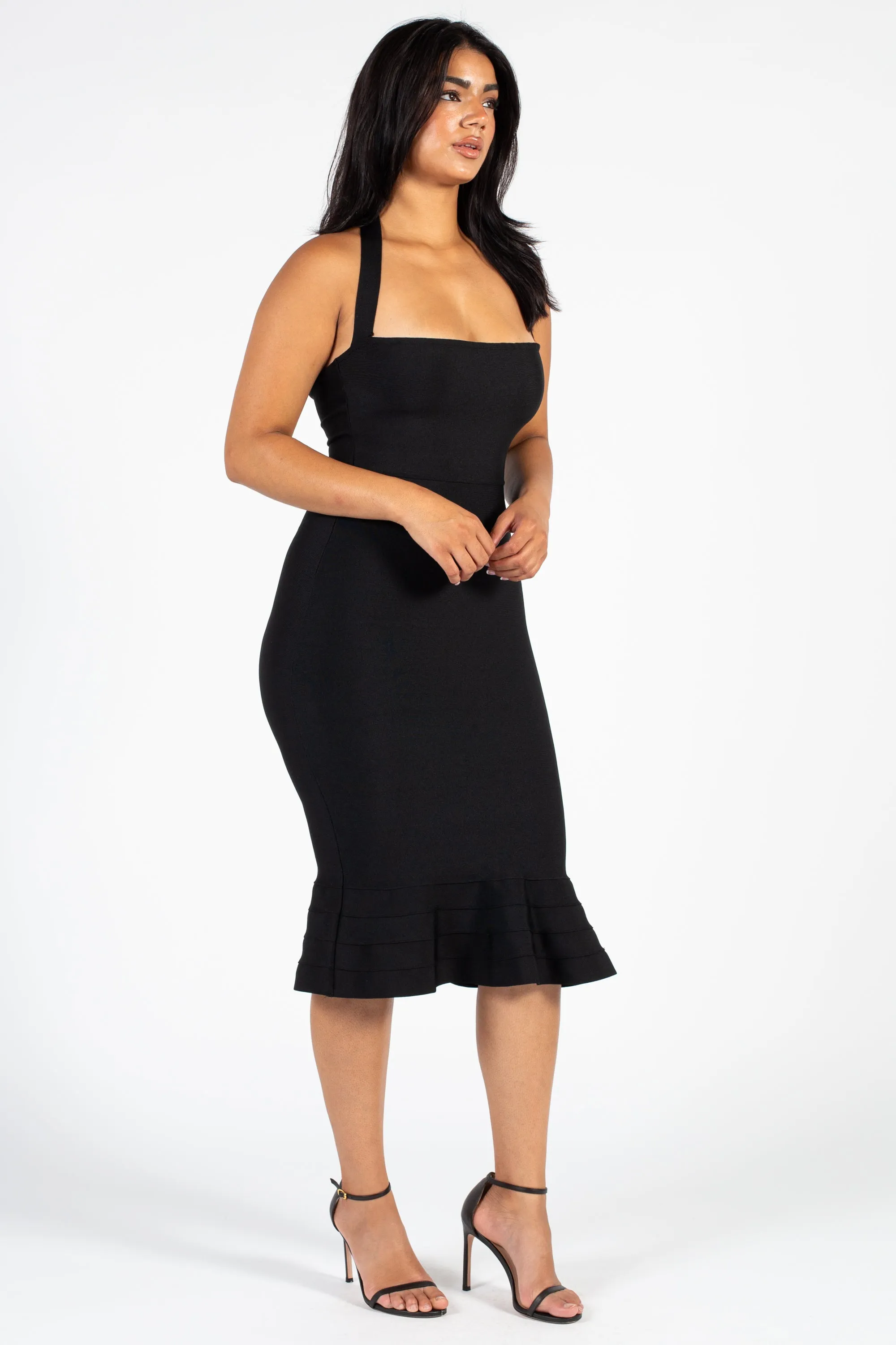 All Mine Trumpet Hem Bandage Dress