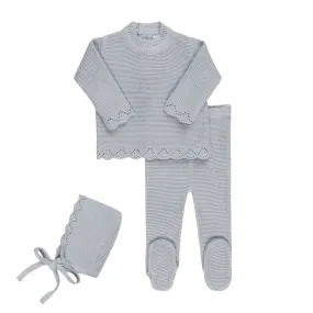 Alma Layette Set ~ Powder Blue