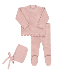 Alma Layette Set ~ Rose