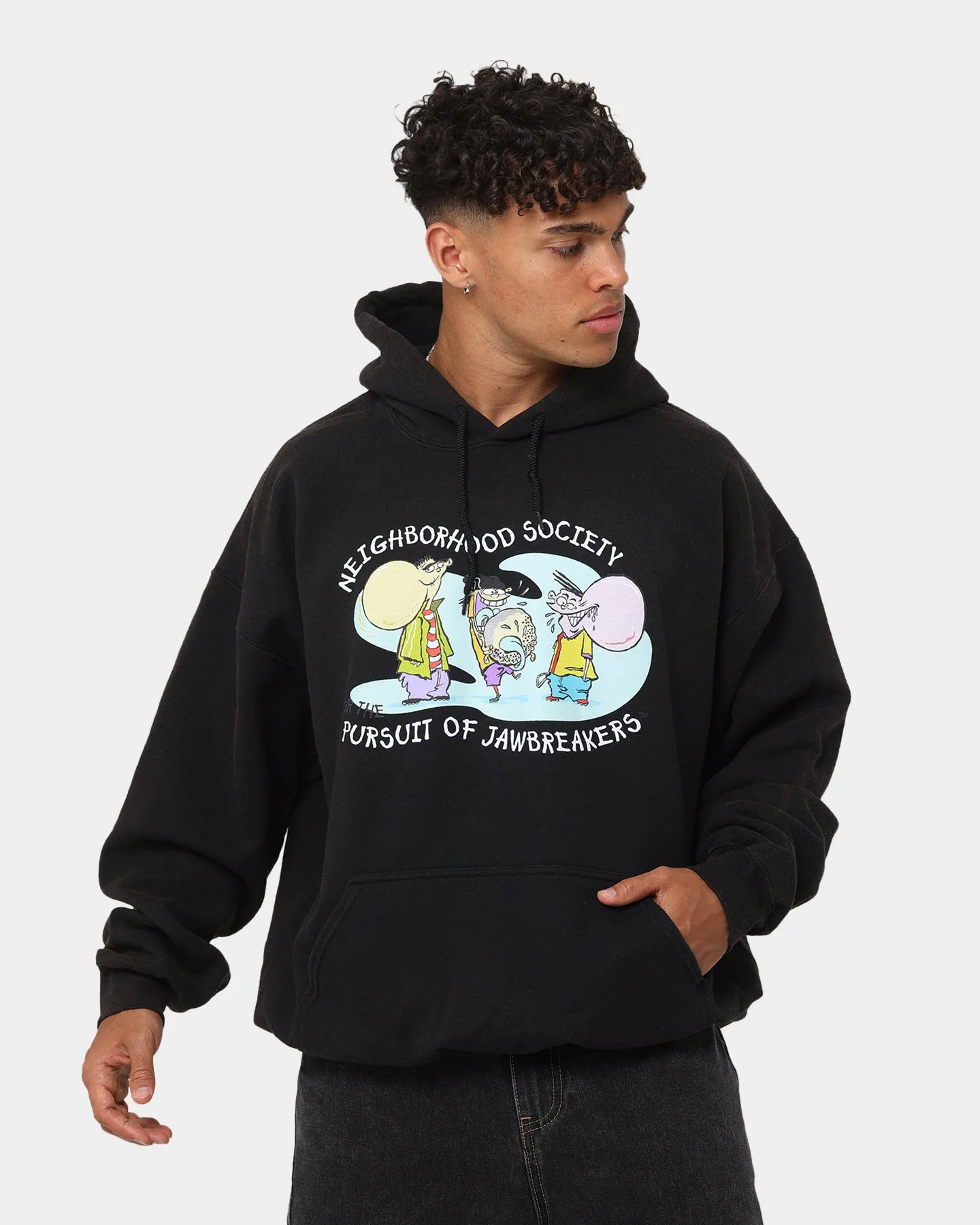 American Thrift X Ed, Edd n Eddy Jawbreaker Vintage Hoodie Black Wash