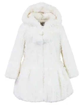 American Widgeon - Hooded Furry Pom Coat