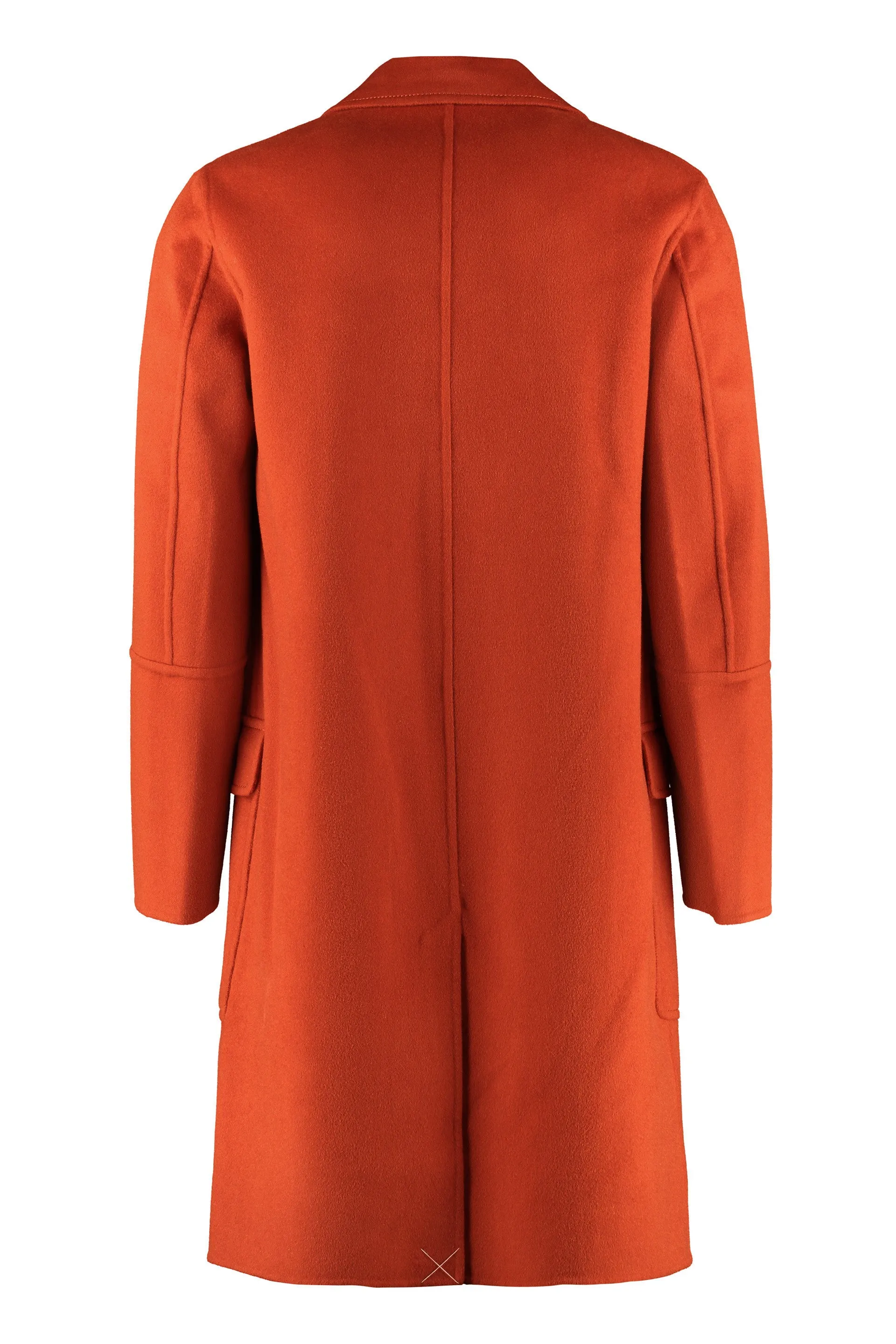 AMI Buttoned Long-Sleeved Mid-Length Coat