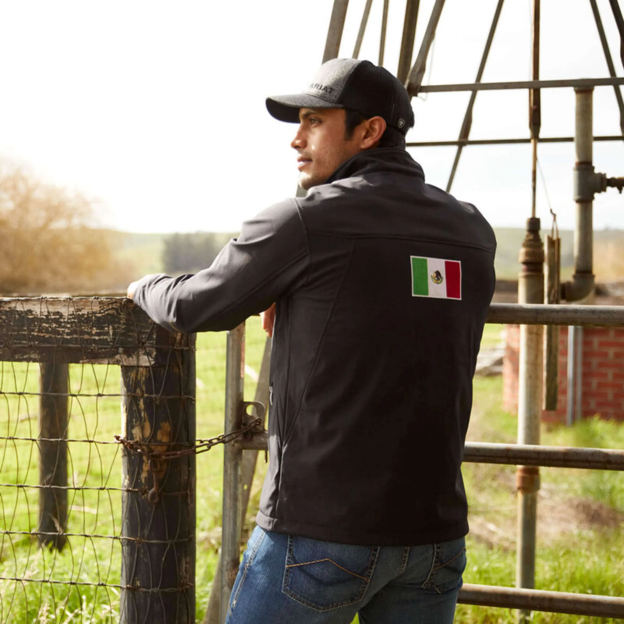 ARIAT MEN'S NEW TEAM SOFTSHELL MEXICO JACKET - 10031424