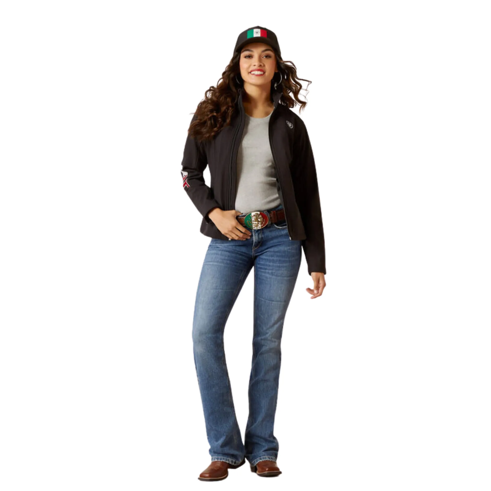 ARIAT WOMEN'S CLASSIC TEAM SOFTSHELL MEXICO JACKET -10031428