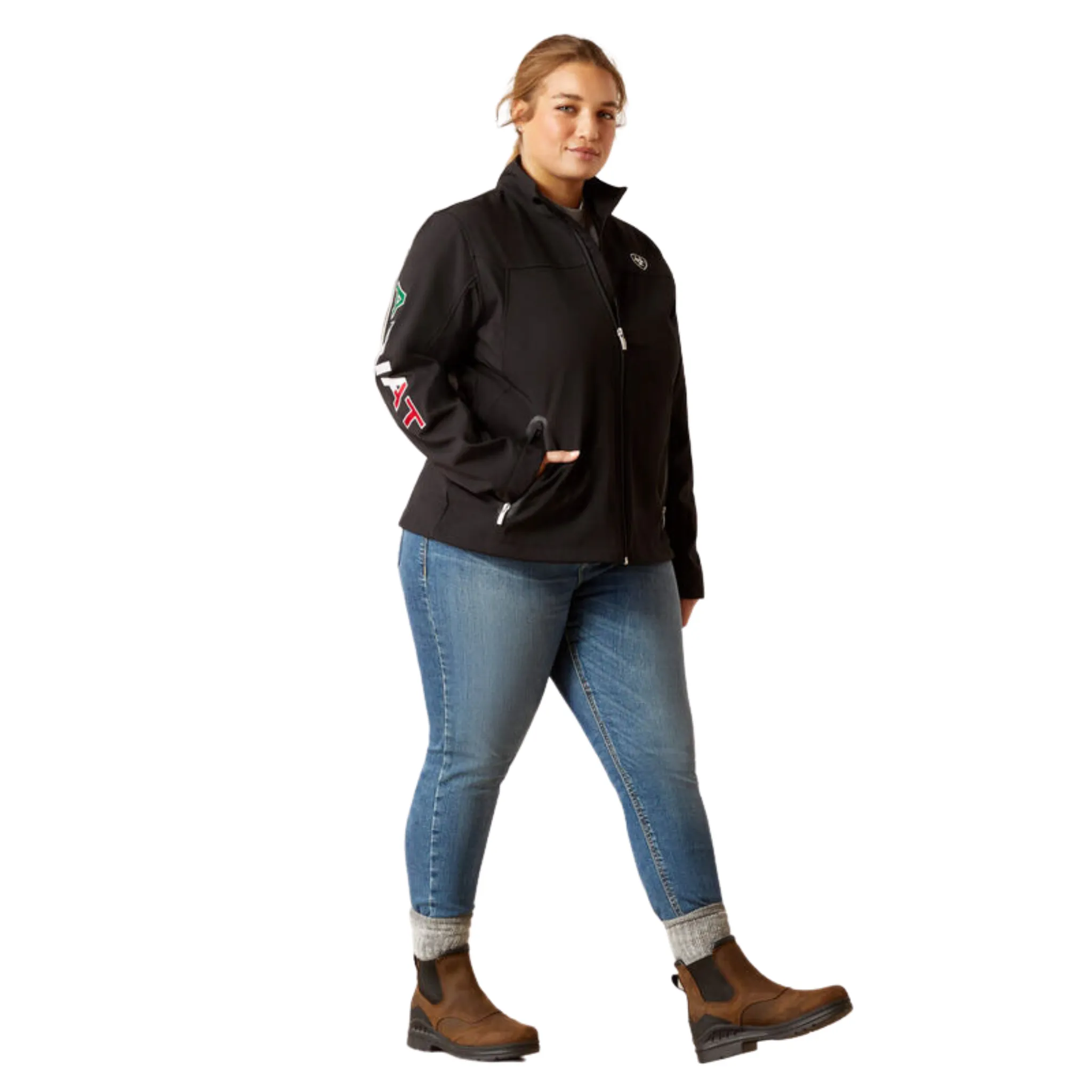 ARIAT WOMEN'S CLASSIC TEAM SOFTSHELL MEXICO JACKET -10031428