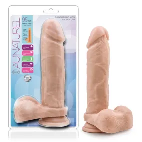 Au Naturel 9.5 In Dildo W/ Suction Cup Vanilla