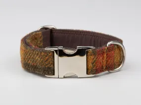 Autumnal Check Big Dog Collar