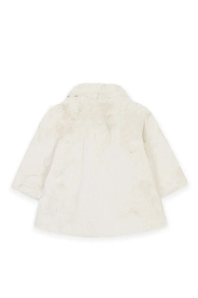 BABY PROMENADE ROMANTIQUE MANTEAU2 - Nacre