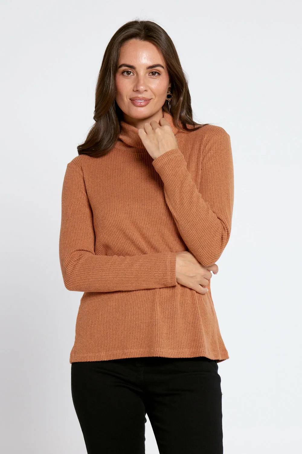 Barbi Knit Skivvy - Mandarin