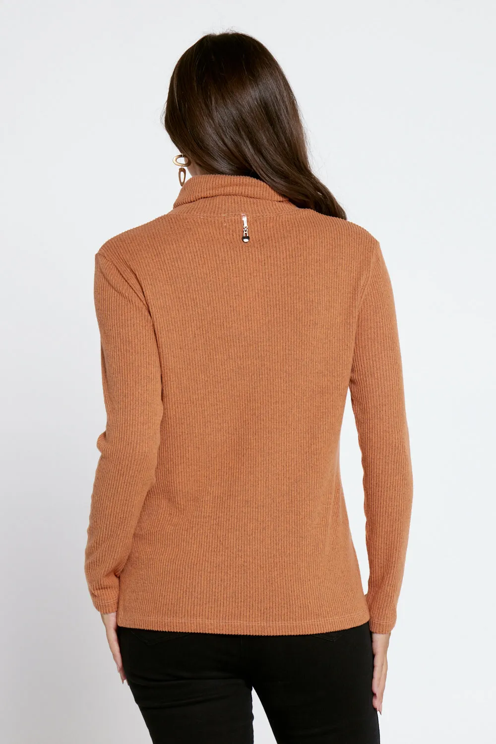 Barbi Knit Skivvy - Mandarin