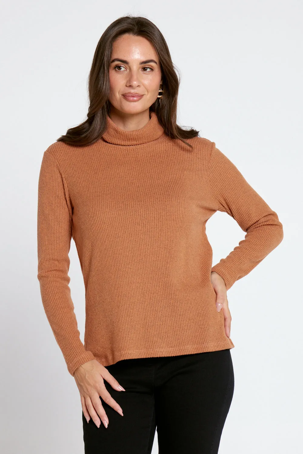 Barbi Knit Skivvy - Mandarin