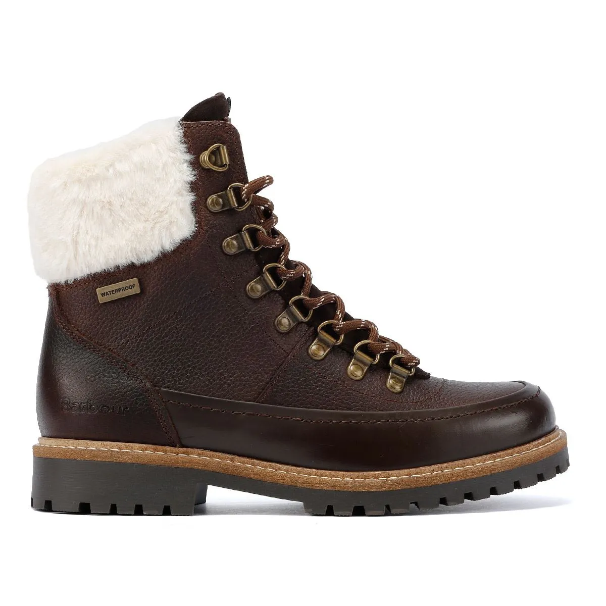 Barbour Woodside Hiker Leather Women's Dark Brown Boots