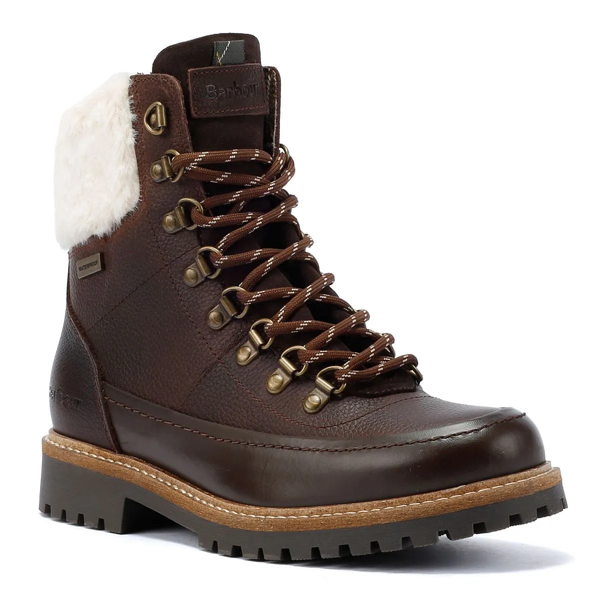 Barbour Woodside Hiker Leather Women's Dark Brown Boots