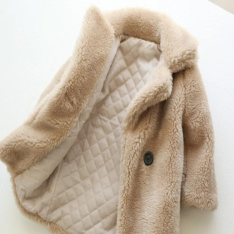 Big Kids Fur Coat In Autumn And Winter Coat