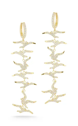 Bird Statement Drop Earring