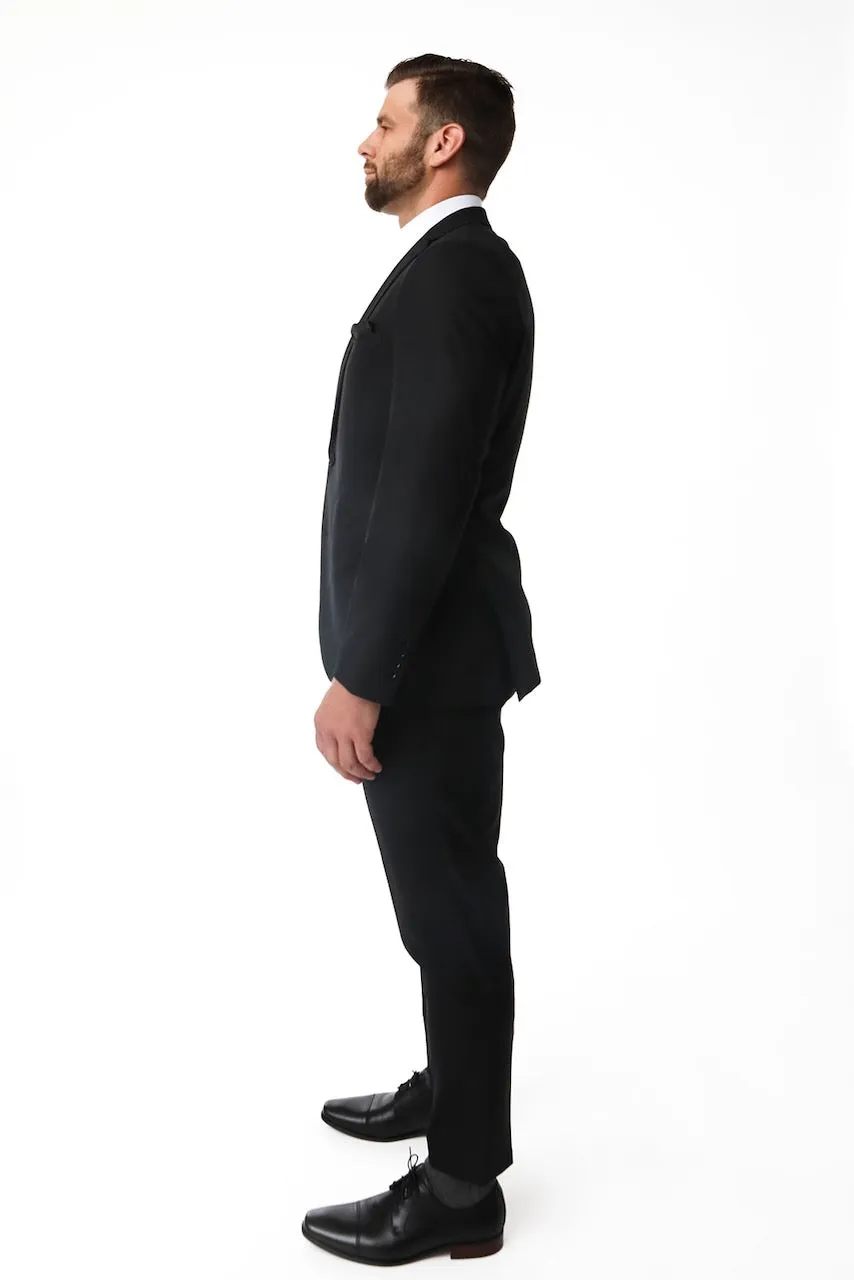 Black Stretch Premium Suit