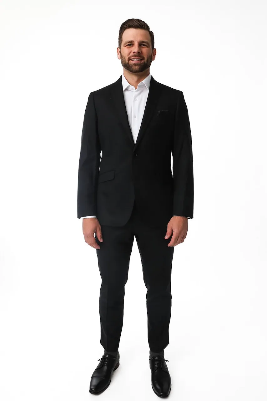 Black Stretch Premium Suit