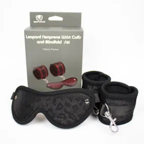 Blindfold Wrist Cuff Kit Neoprene Black