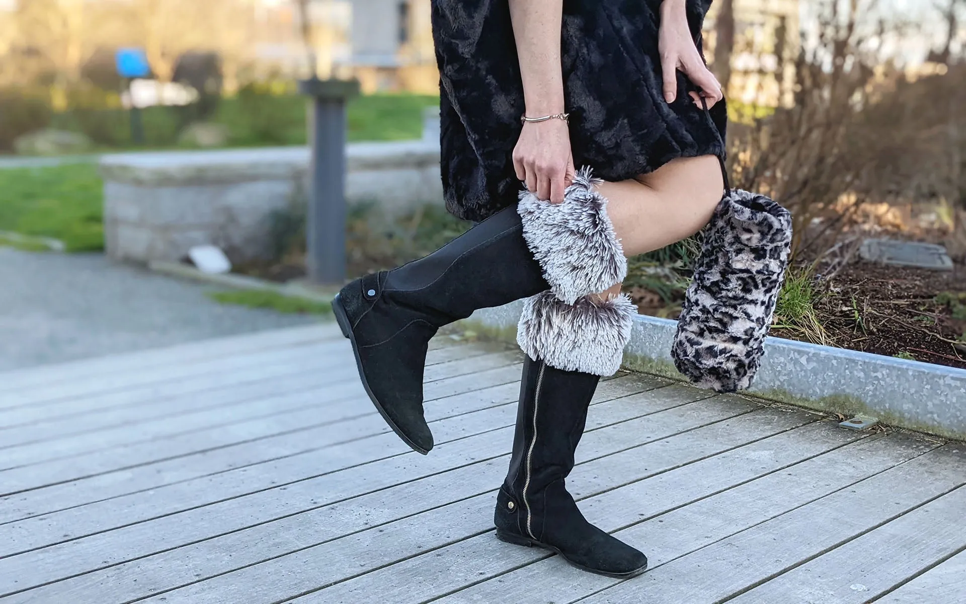 Boot Topper - Fox Faux Fur