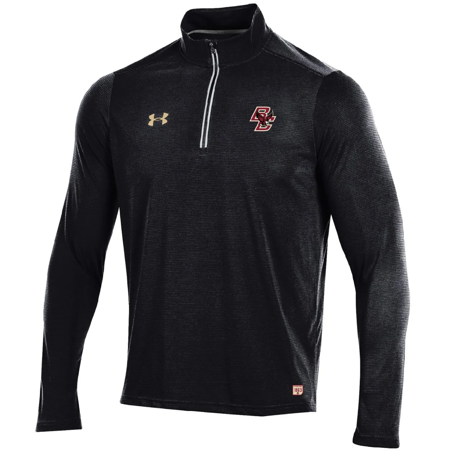 Boston College Eagles Under Armour Sideline On Field Light Pullover Black Jacket