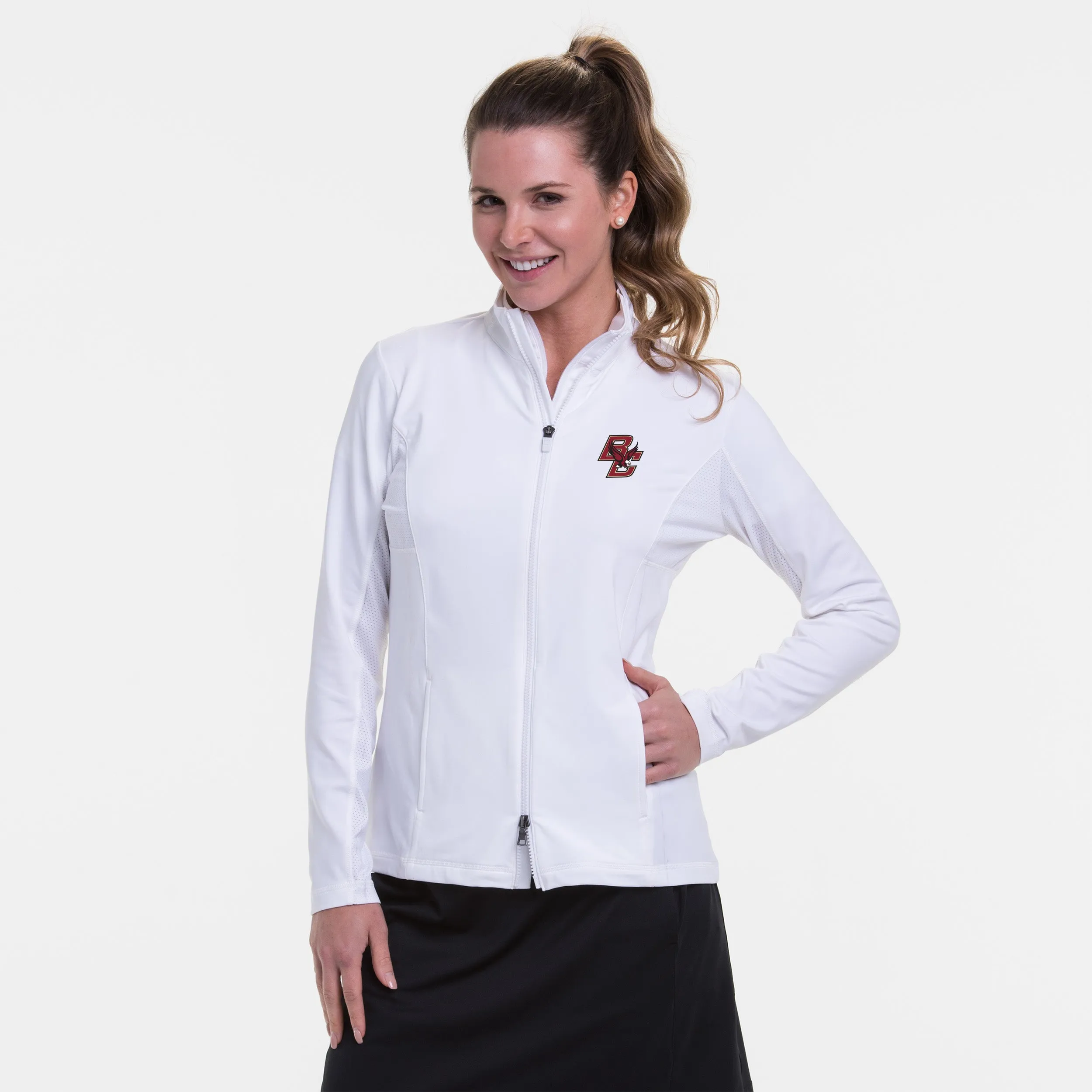 Boston College | Long Sleeve Brushed Jersey Jacket | Collegiate