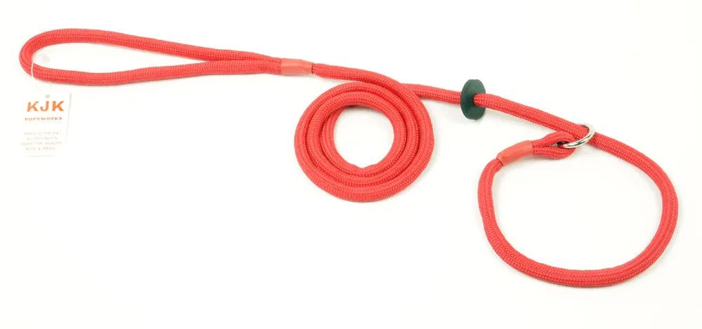 Braided Gundog Slip Lead with RUBBER stopper