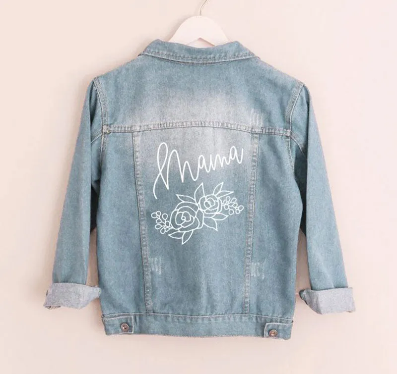 Bridal Floral Denim Jacket