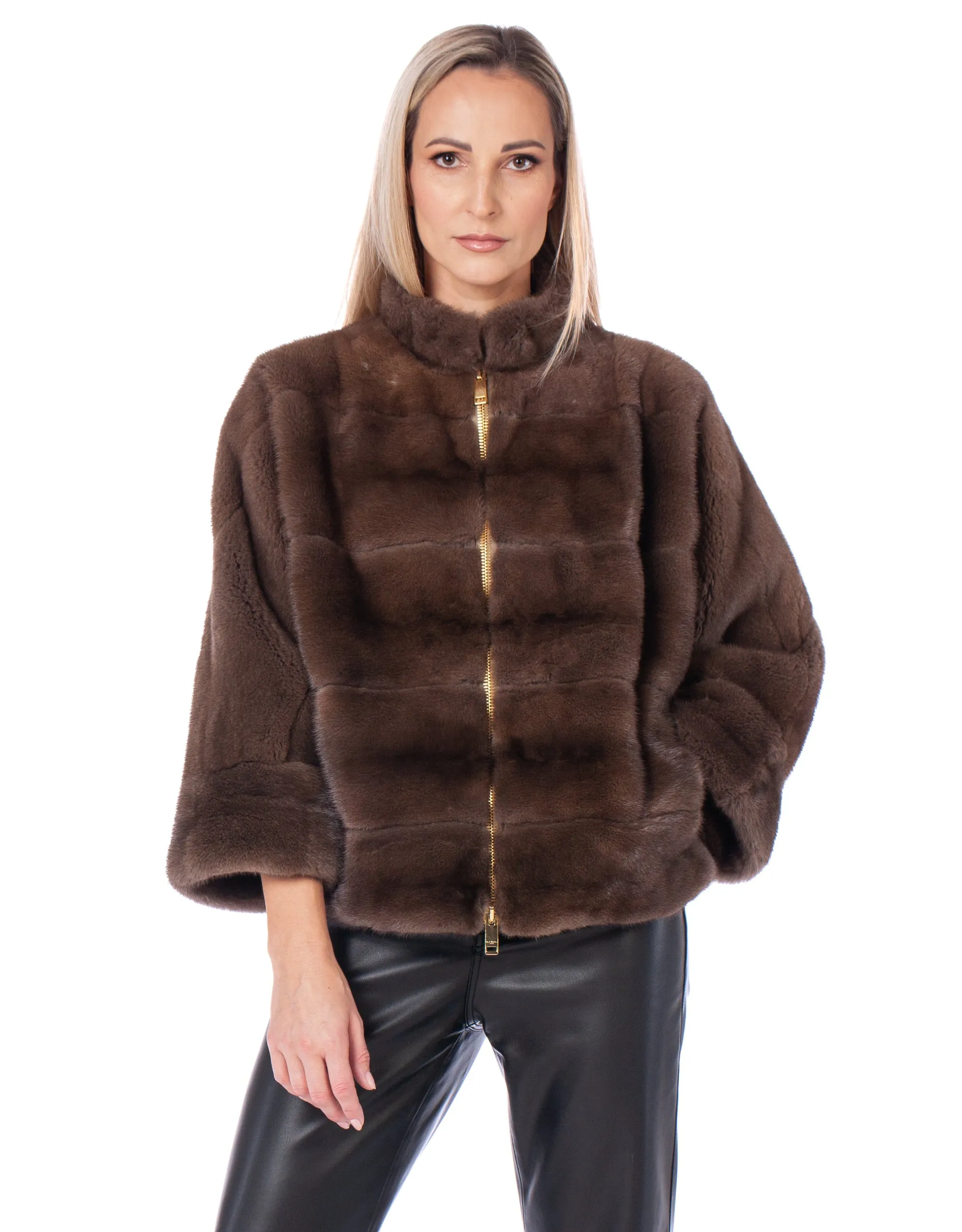 Brown Mink Fur Jacket