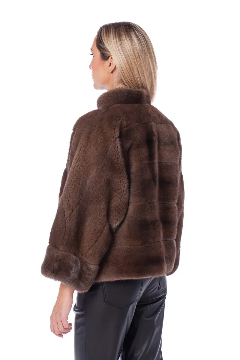 Brown Mink Fur Jacket